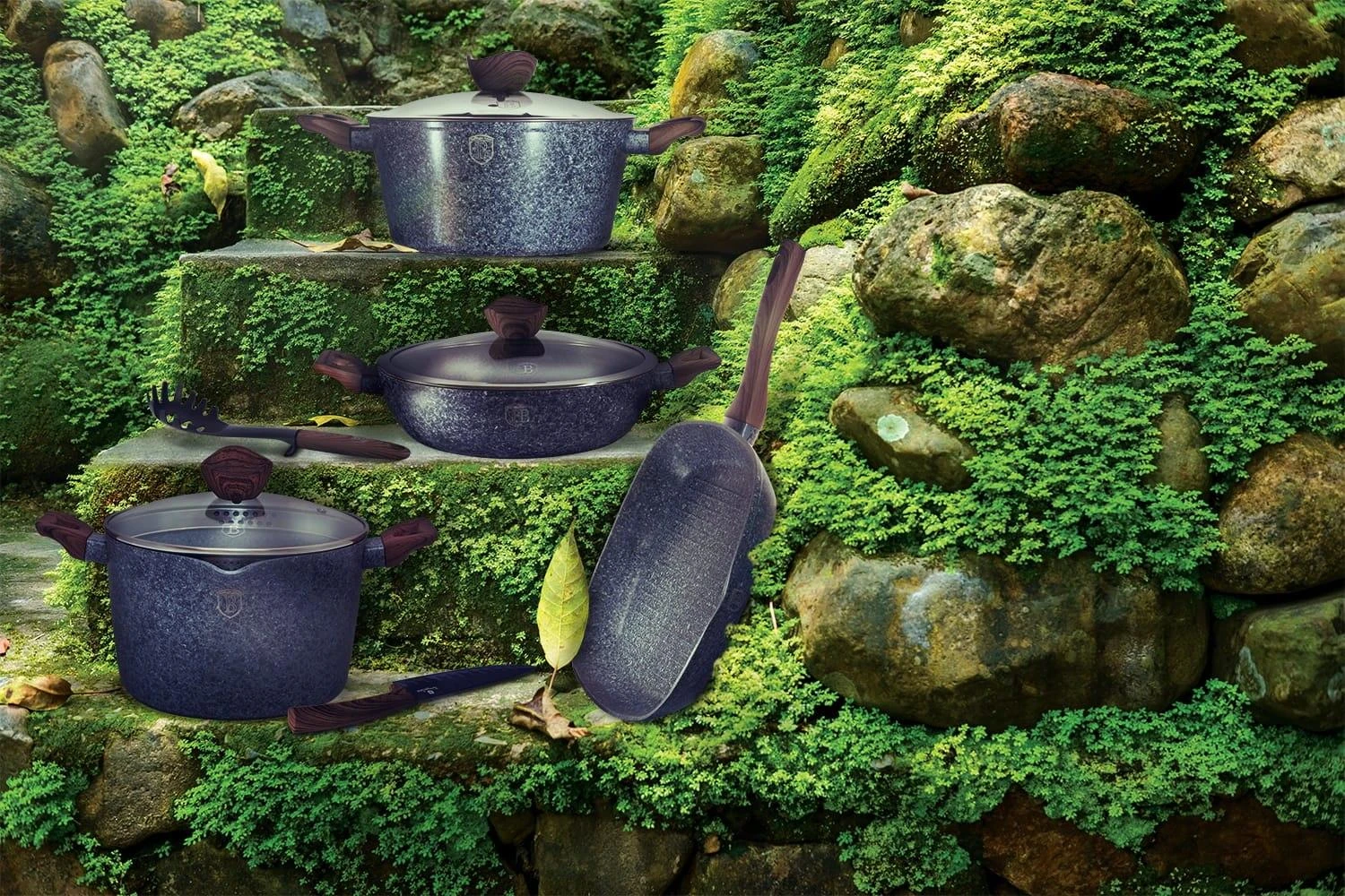 WOK CASSER GRANITE 32cm 4,9L BERLINGER HAUS FOREST LINE BH-1202