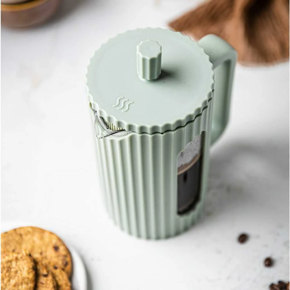 ZAPARZACZ DO HERBATY KAWY SZKLANY FRENCH PRESS 350 ML Žalias KLAUSBERG KB-7745