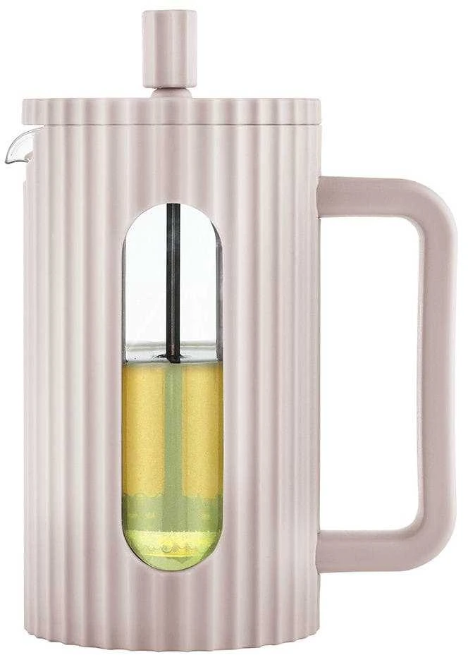French press 600 ml su briaunotu smėlio spalvos dangčiu