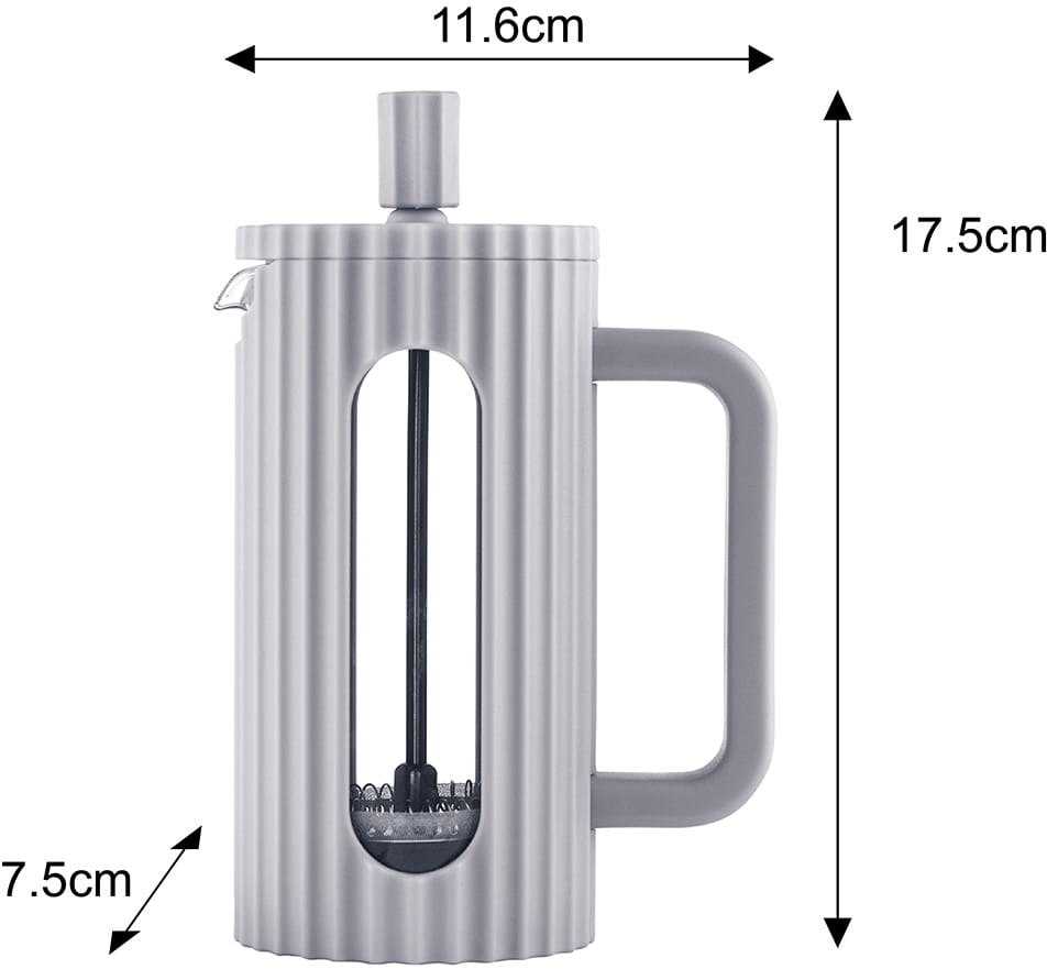 Kavos aparatas Klausberg Zaparzacz Kavos/arbatos virimo aparatas su presu, talpa 0,35 l, pilkos spalvos, kb7742