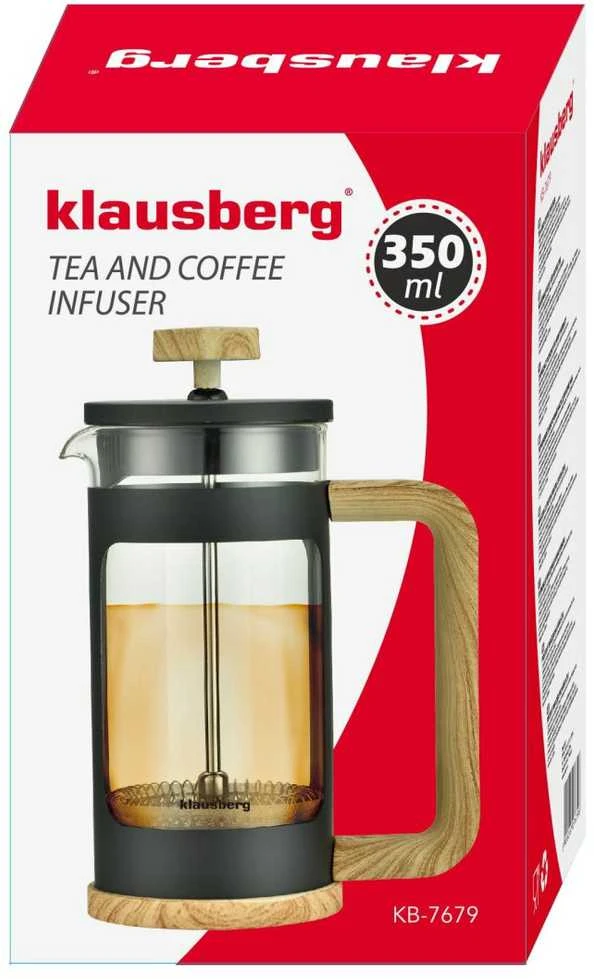 Zaparzacz Medinis kavos/arbatos infuzinis stūmoklis, 0,35 l Klausberg