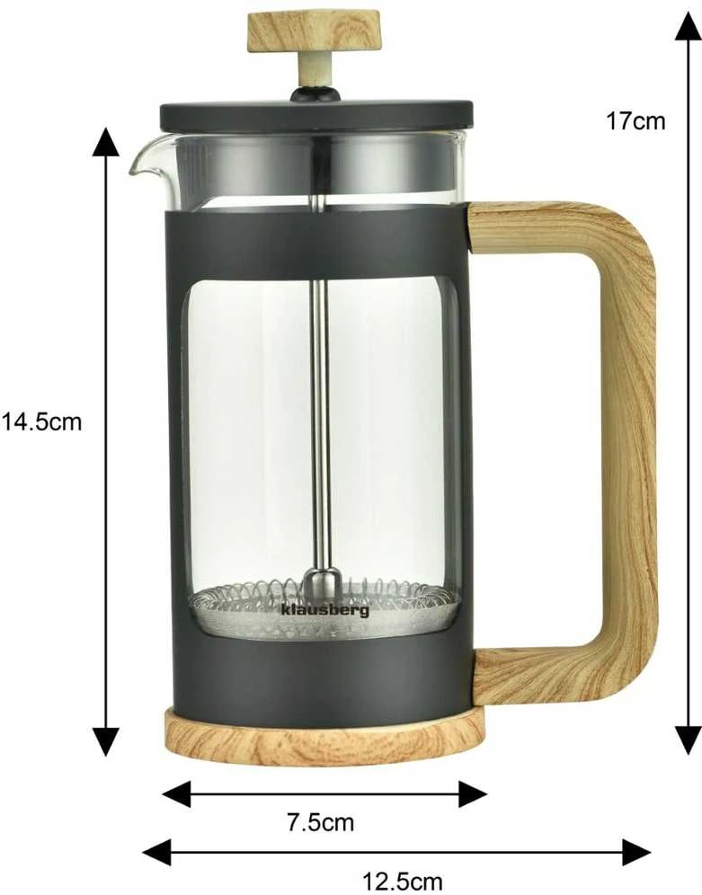 Zaparzacz Medinis kavos/arbatos infuzinis stūmoklis, 0,35 l Klausberg