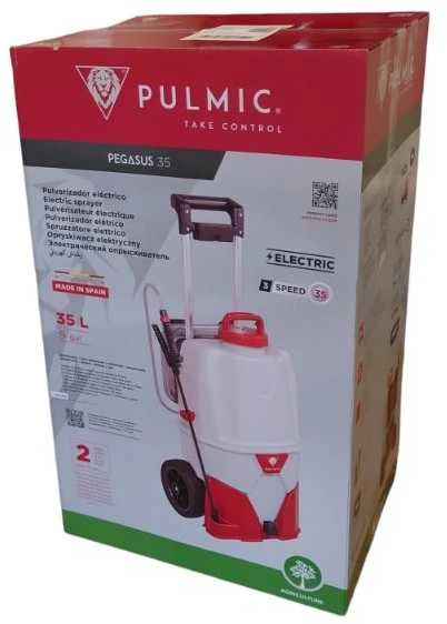 Akumuliatorinis sodo purkštuvas Pulmic Pegasus 35L su ličio baterija ir vežimėliu