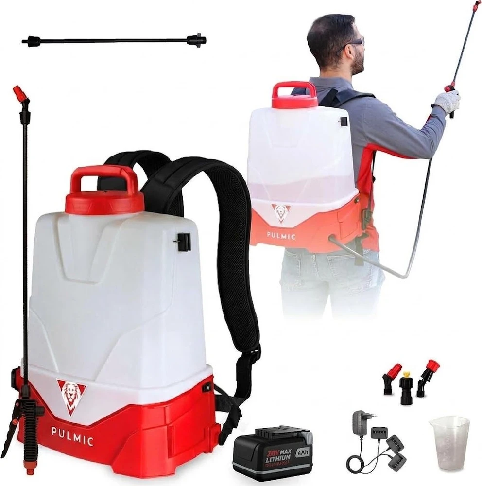 Akumuliatorinis sodo purkštuvas Pulmic Pegasus 15L su ličio baterija + Dovana