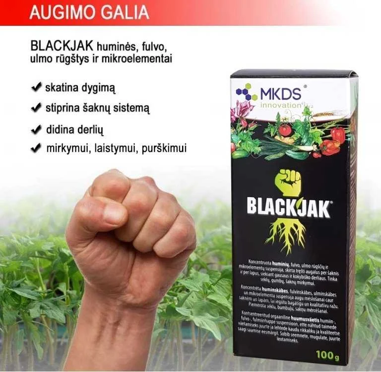 Mkds BLACKJAK huminės rūgštis įsišaknijimui, 100 ml