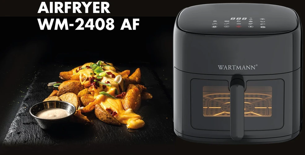 Karšto oro gruzdintuvė Wartmann® WM-2408 AF, 6L, keraminė