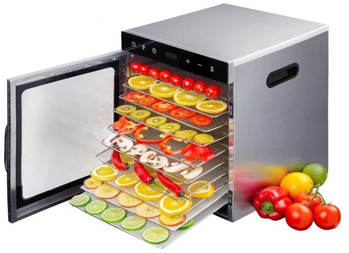 Vaisių džiovyklė Wartmann® WM-2110 DH nerūdijančio plieno, 10 padėklų