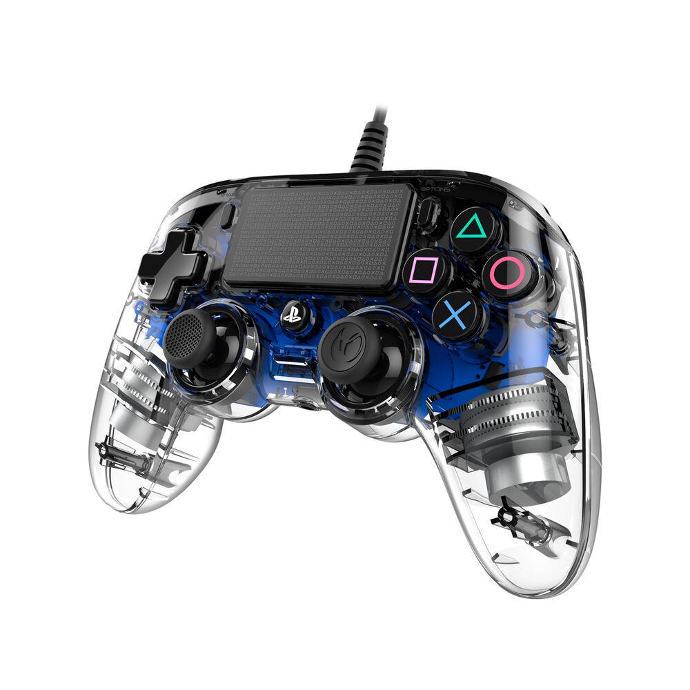 NACON PS4OFCPADCLBLUE žaidimų valdiklis Žaidimų pultelis PlayStation 4  Analoginis / skaitmeninis Mėlyna, Permatomas | Varle.lt