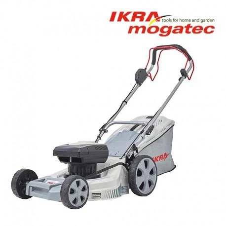 Akumuliatorinė savaeigė vejapjovė 80 V (2 × 40 V) 2 × 2,5 Ah IKRA IAM 40-4625 S - KOMPLEKTAS