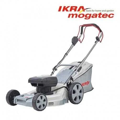 Akumuliatorinė savaeigė vejapjovė 80 V (2 × 40 V) 2 × 2,5 Ah IKRA IAM 40-4625 S - KOMPLEKTAS
