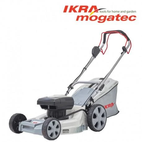 Akumuliatorinė savaeigė vejapjovė 80 V (2 × 40 V) 2 × 2,5 Ah IKRA IAM 40-4625 S - KOMPLEKTAS