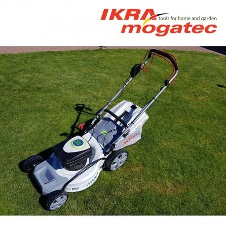 Akumuliatorinė savaeigė vejapjovė 80 V (2 × 40 V) 2 × 2,5 Ah IKRA IAM 40-4625 S - KOMPLEKTAS
