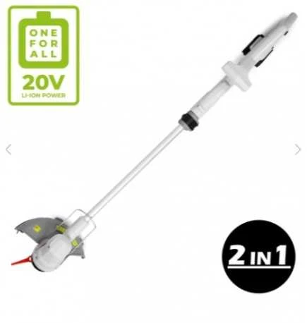 Akumuliatorinė žoliapjovė 20V 2Ah 2in1 Ikra IART 2025