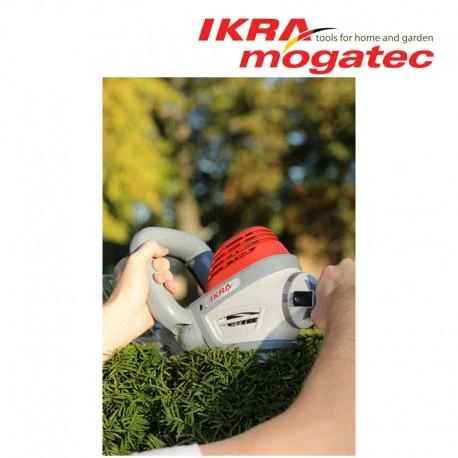 Ikra elektrinės gyvatvorių žirklės 600 W, 62,5 cm pjovimo ilgis, IHS 600