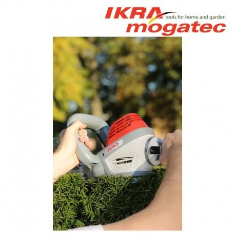 Ikra elektrinės gyvatvorių žirklės 650 W, 55 cm pjovimo ilgis, IHS 650