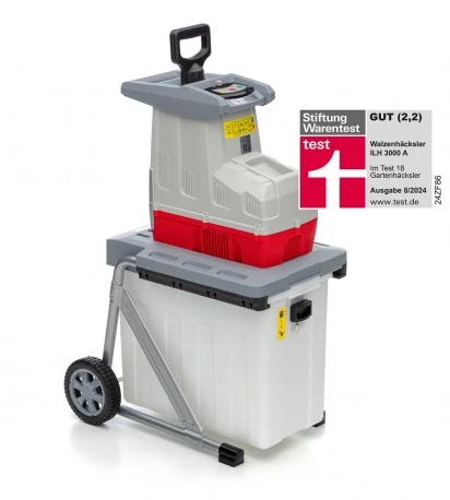 Ikra elektrinis šakų smulkintuvas 3 kW, iki 44 mm šakoms, 60 l krepšys, ILH 3000 A