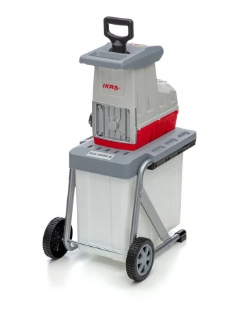 Ikra elektrinis šakų smulkintuvas 3 kW, iki 44 mm šakoms, 60 l krepšys, ILH 3000 A