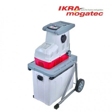 Ikra elektrinis šakų smulkintuvas 3 kW, iki 44 mm šakoms, 60 l krepšys, ILH 3000 A