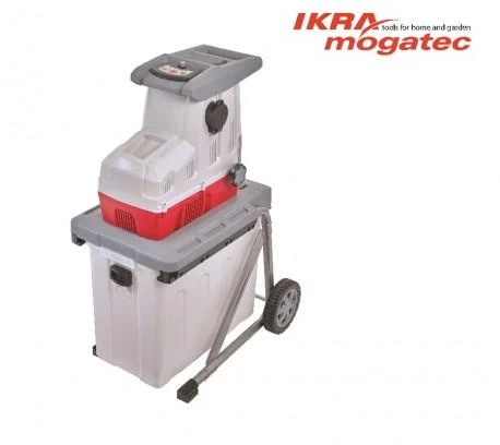 Ikra elektrinis šakų smulkintuvas 3 kW, iki 44 mm šakoms, 60 l krepšys, ILH 3000 A