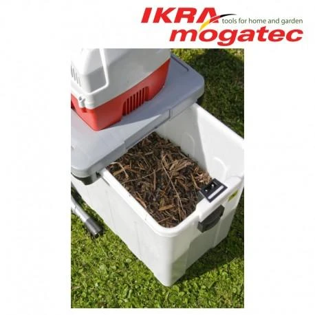 Ikra elektrinis šakų smulkintuvas 3 kW, iki 44 mm šakoms, 60 l krepšys, ILH 3000 A