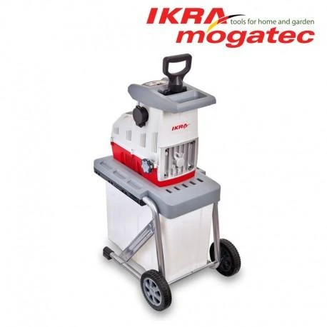 Ikra elektrinis šakų smulkintuvas 3 kW, iki 44 mm šakoms, 60 l krepšys, ILH 3000 A