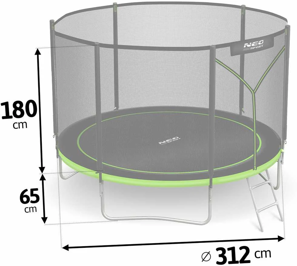 Neo-Sport batuto techniniai matmenys