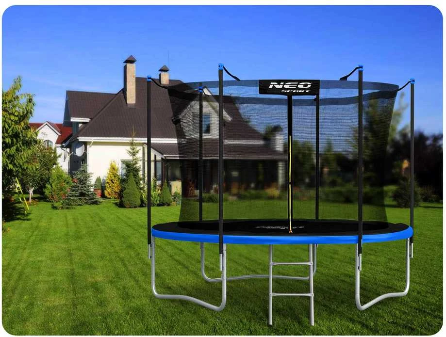 10 pėdų / 312 cm sodo batutas su vidiniu tinklu ir Neo-Sport kopėčiomis