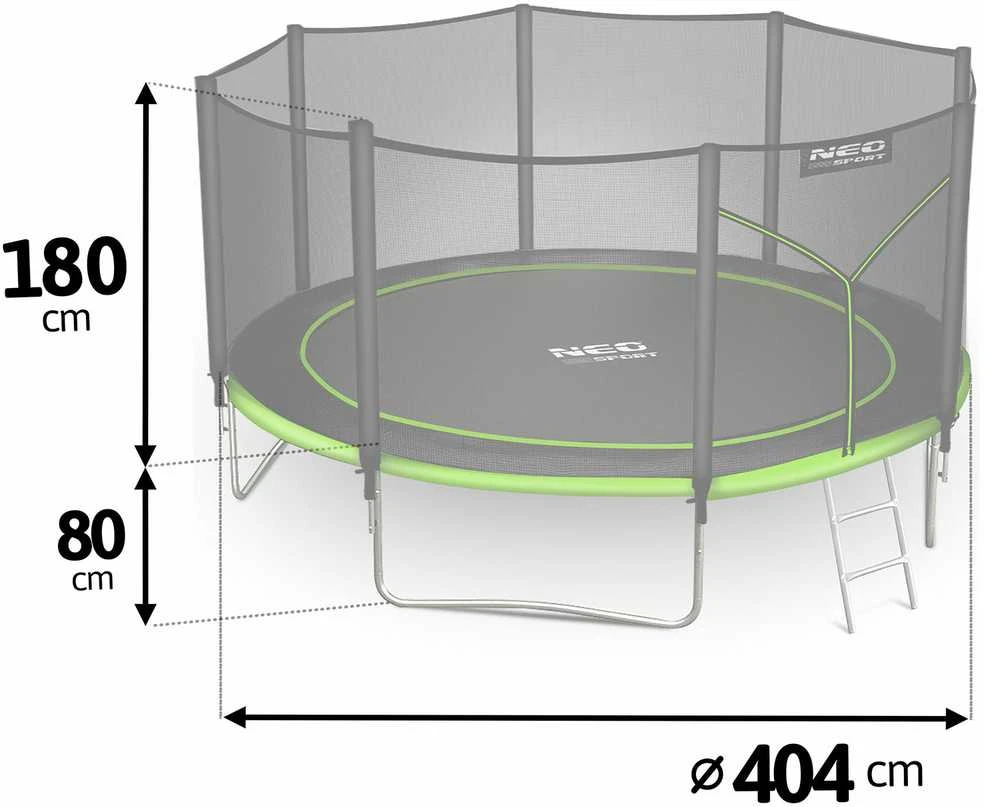 Neo-Sport batuto techniniai matmenys