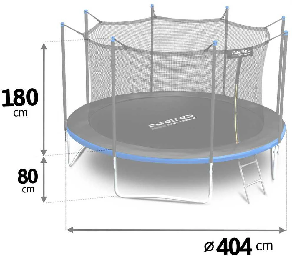 Neo-Sport batutas 404 cm su matmenimis