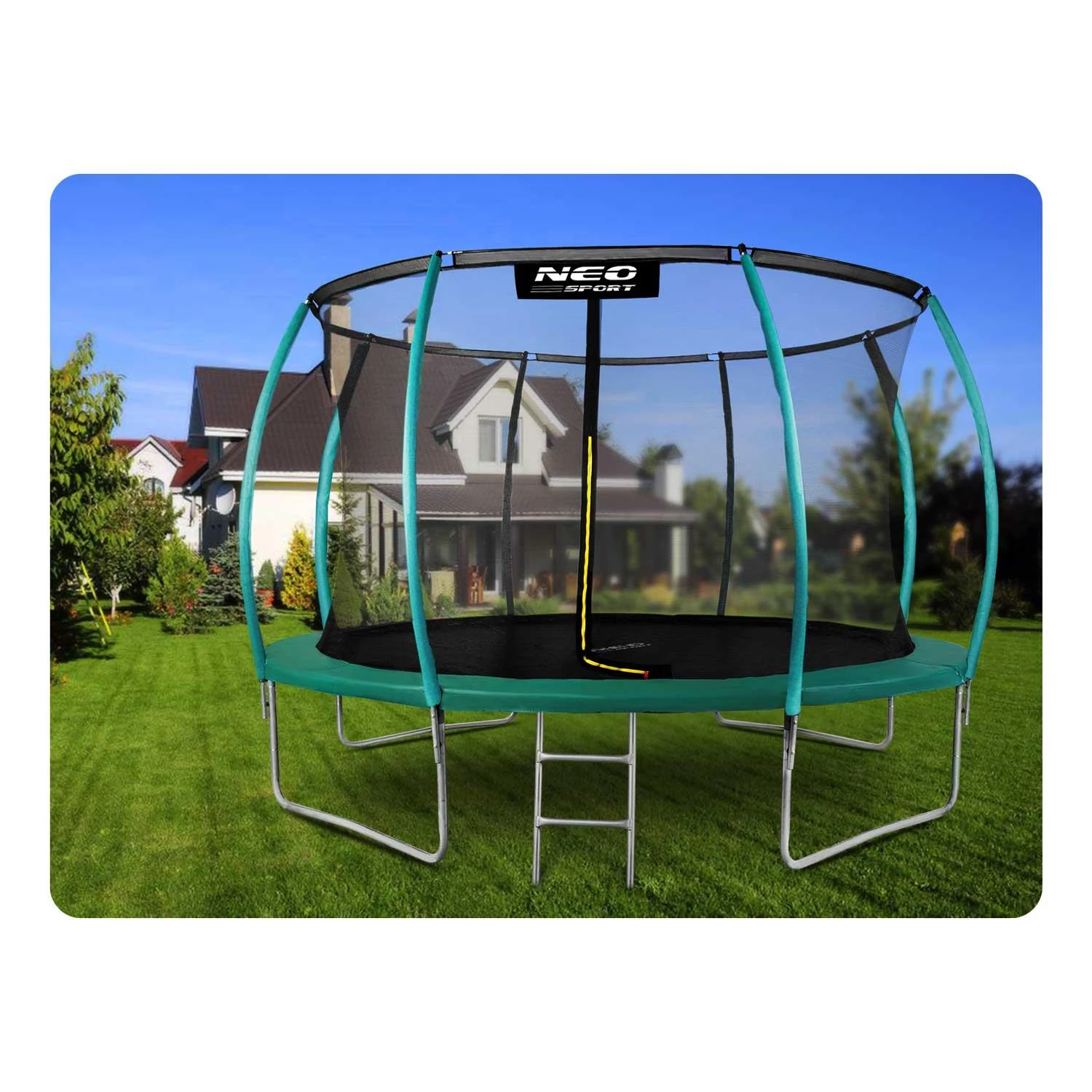 Profiliuotas sodo batutas 14 pėdų / 435 cm su vidiniu Neo-Sport tinkleliu