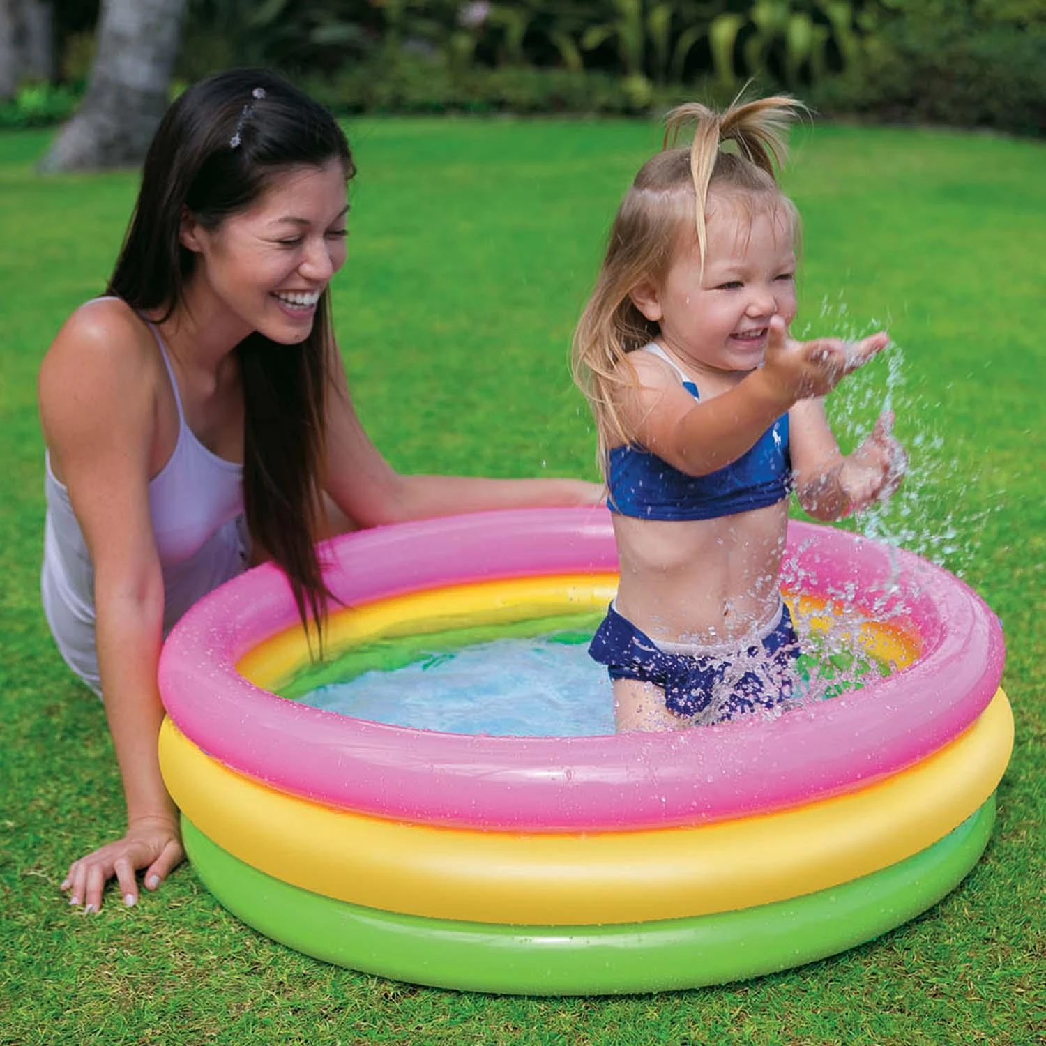 Vaikiškas baseinas vaivorykštė 58924 INTEX