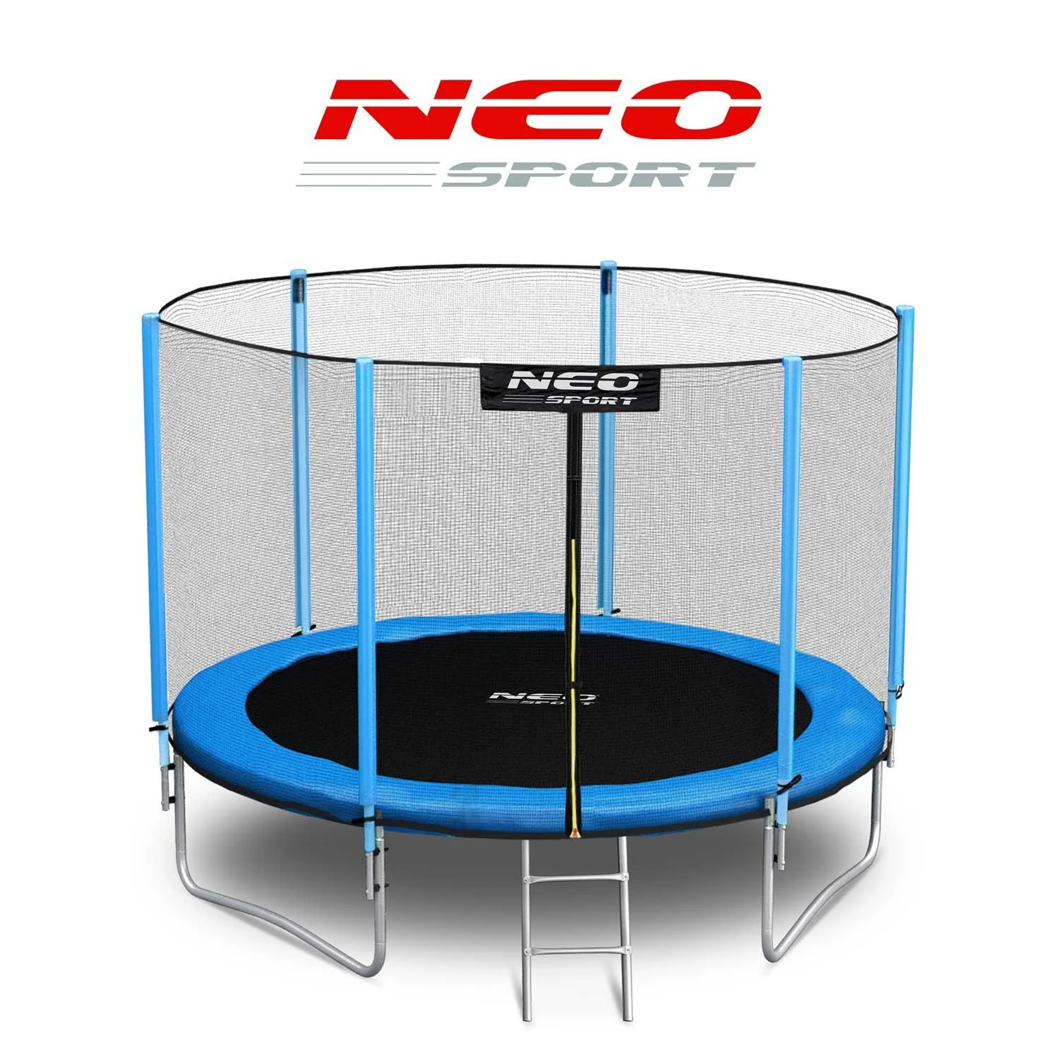 6 pėdų / 183 cm sodo batutas su lauko tinkleliu ir Neo-Sport kopėčiomis