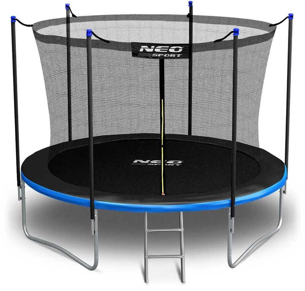 8 pėdų / 252 cm sodo batutas su vidiniu tinklu ir Neo-Sport kopėčiomis