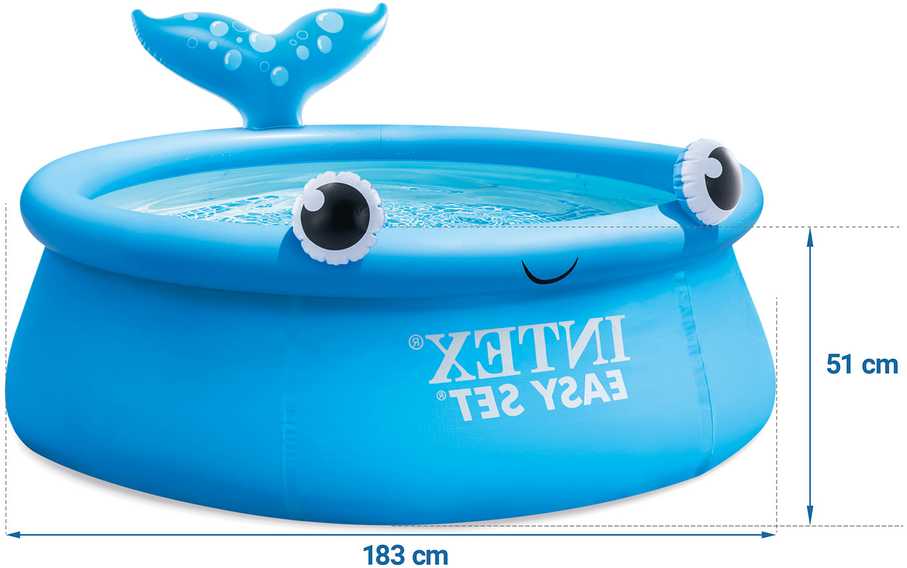 „Whale“ sodo išplėtimo baseinas 183 x 51 cm INTEX 26102