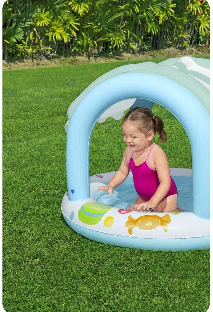 Pripučiamas vaikiškas baseinas Bestway su stogeliu, 104 × 84 cm