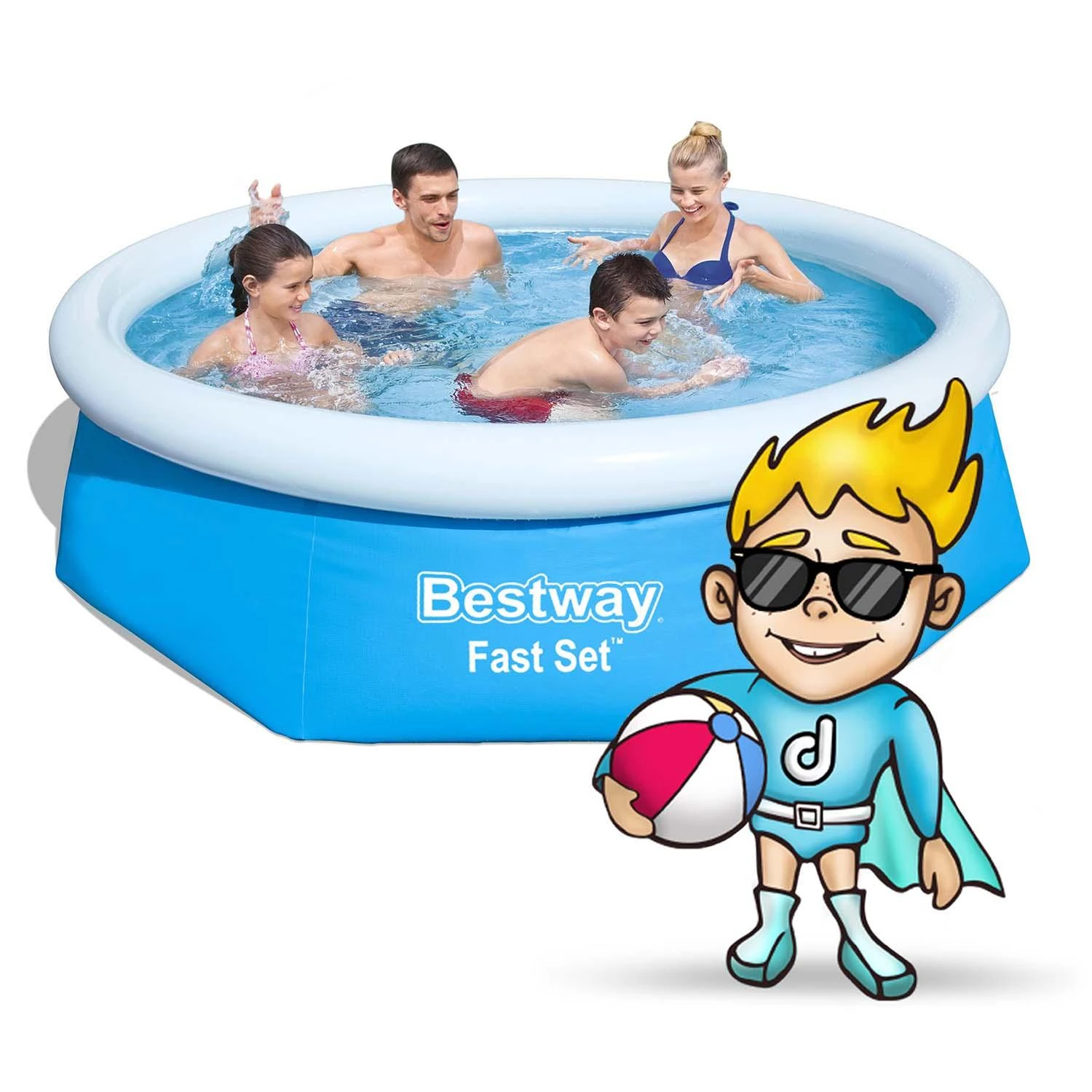 Baseinas Bestway Fast Set, 244x66cm