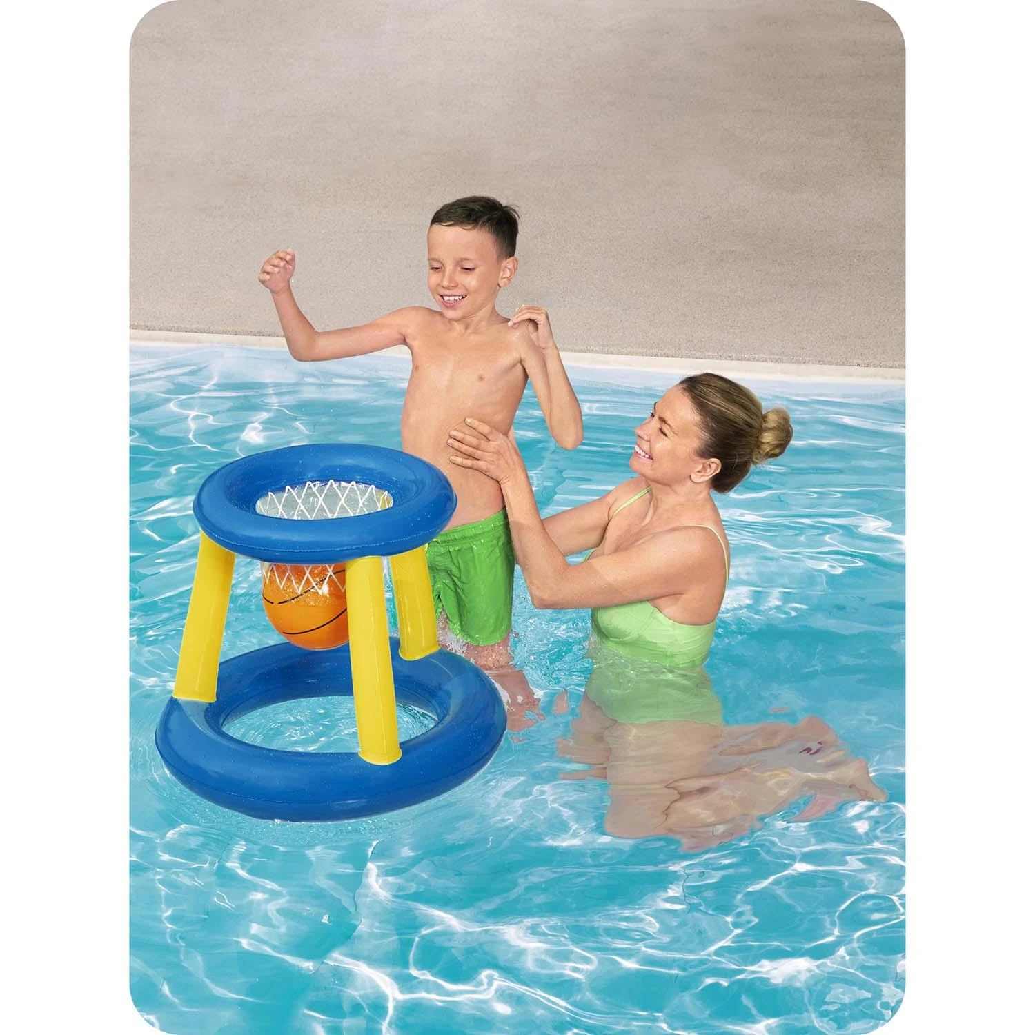 Bestway pripučiamas vandens krepšinio rinkinys, 61cm