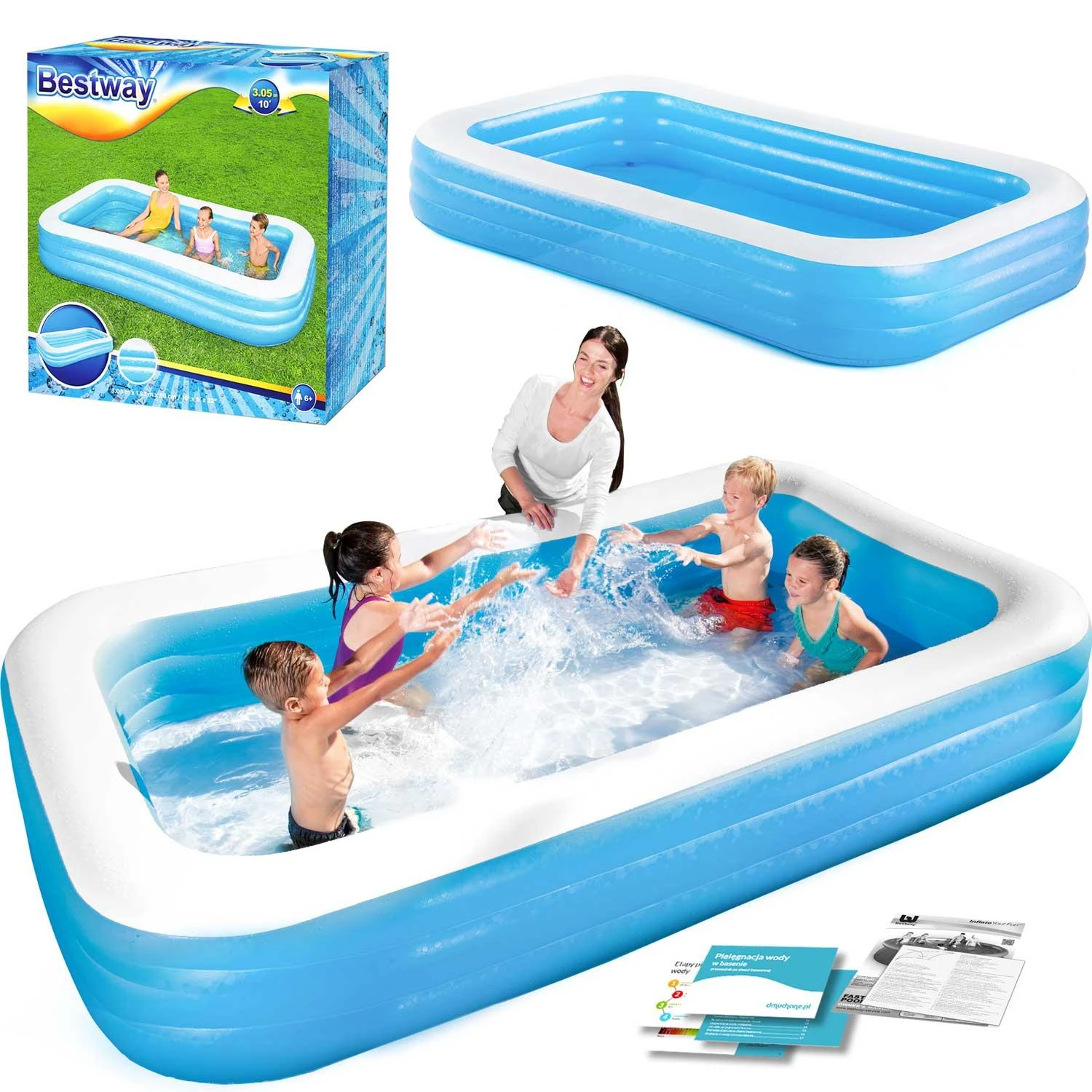 Bestway pripučiamas baseinas 305x183x56 cm (54009)