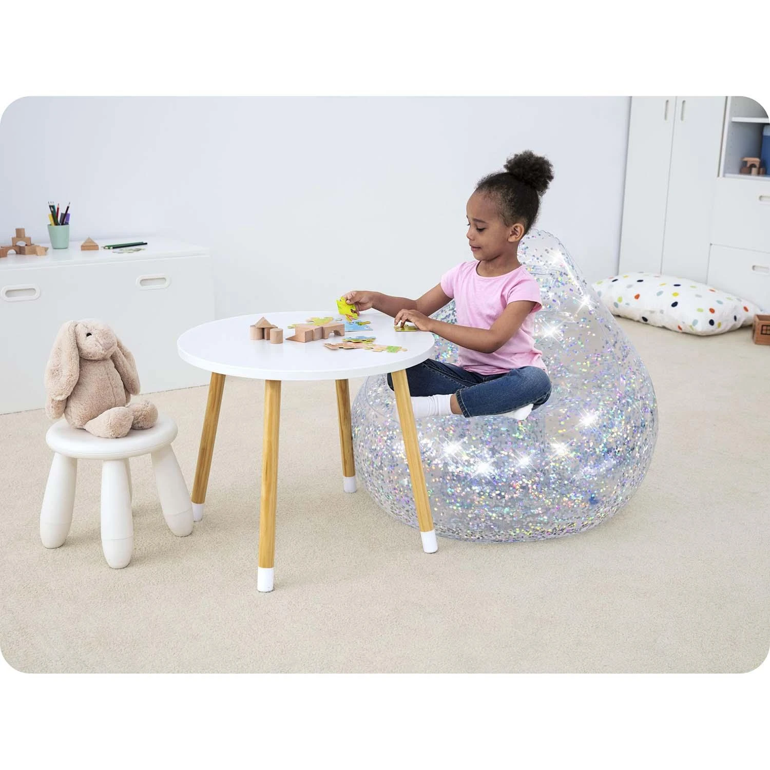BESTWAY sėdmaišis Glitter Dream, 72cm x 72cm x 64cm, 75105