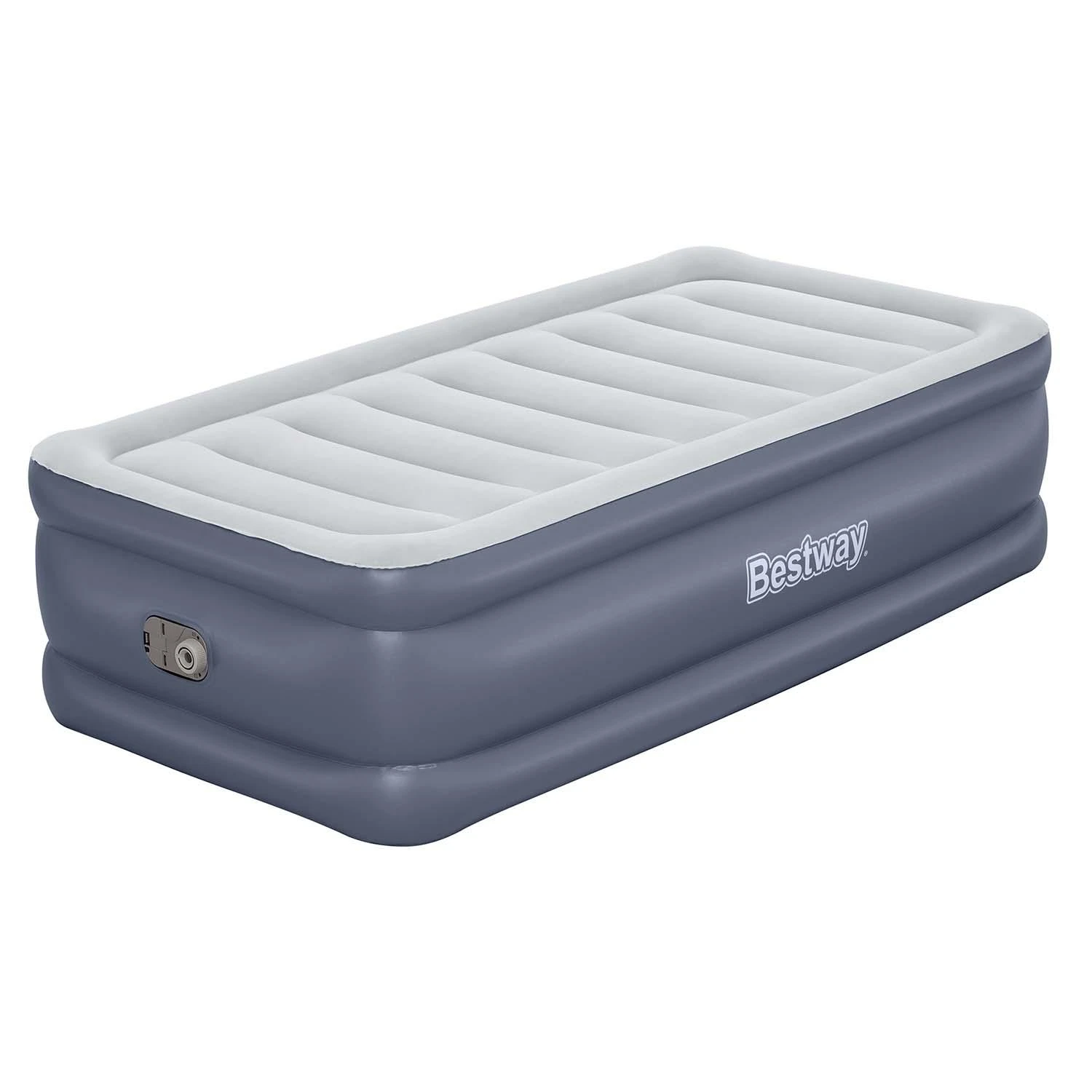 Vienvietis pripučiamas čiužinys su pompa Bestway 191x97x51 cm