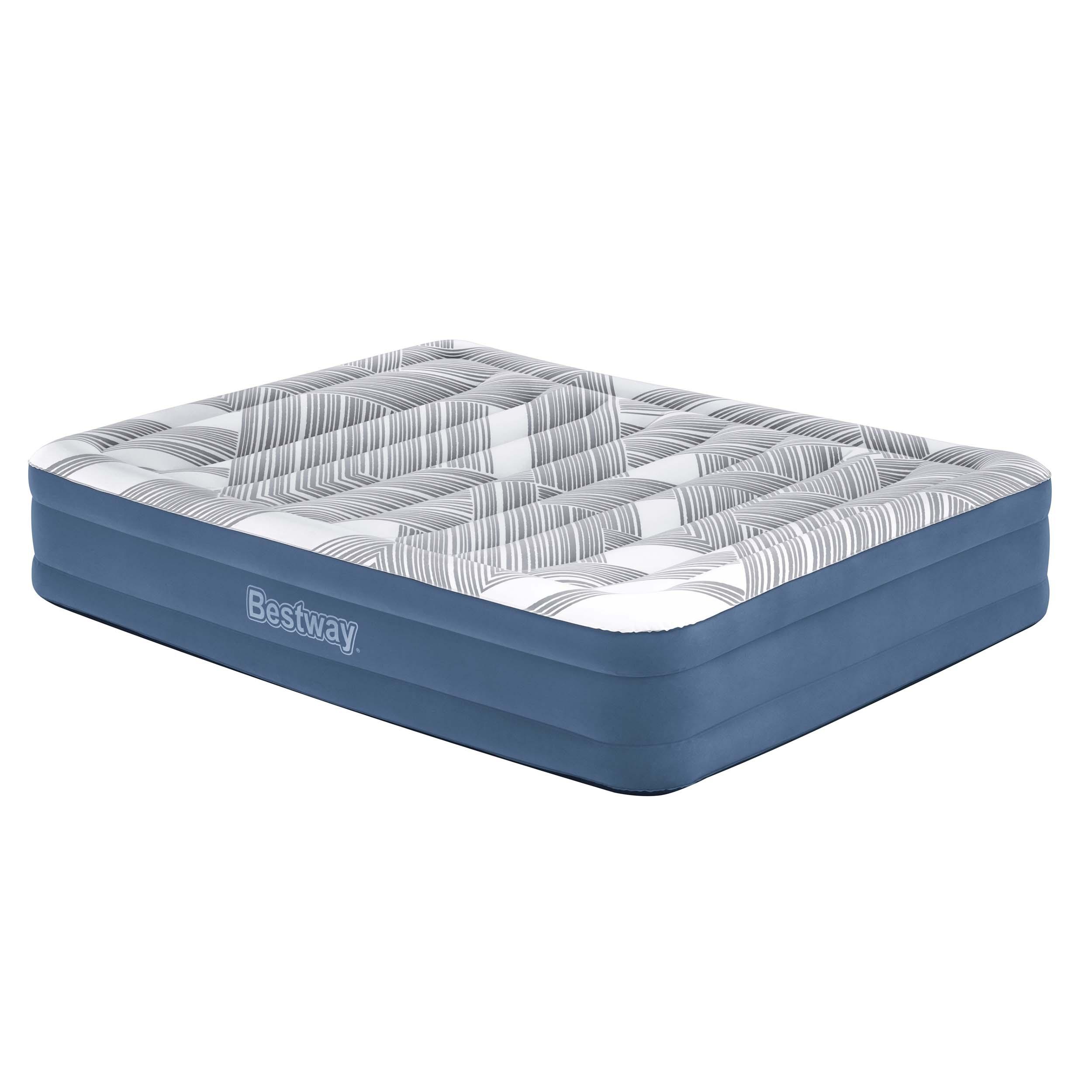 „Bestway 2“ asmens patogus karalienės čiužinys 203x152x36cm įmontuotas siurblys 6712y