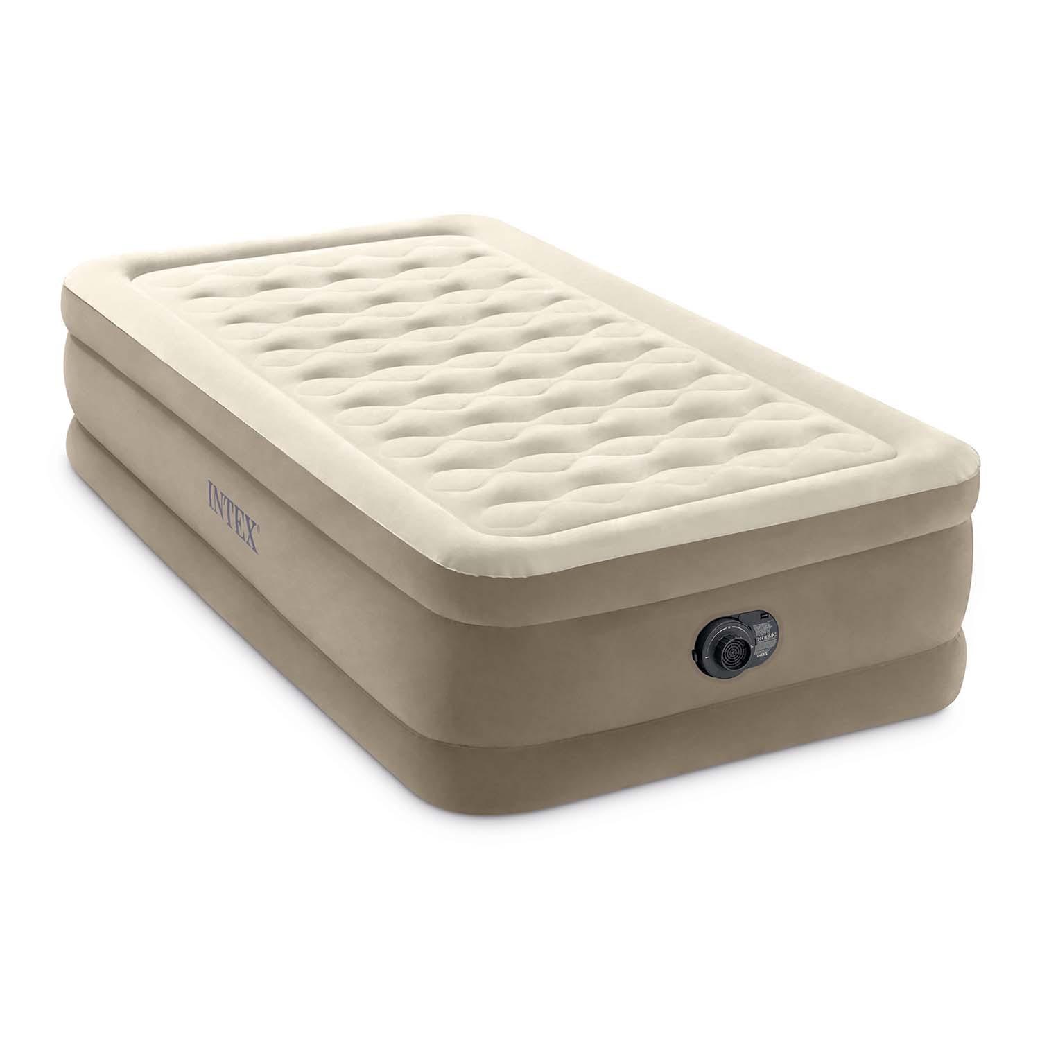 Pripučiamas čiužinys 191x99x46 cm su integruota elektrine pompa INTEX 64426ND