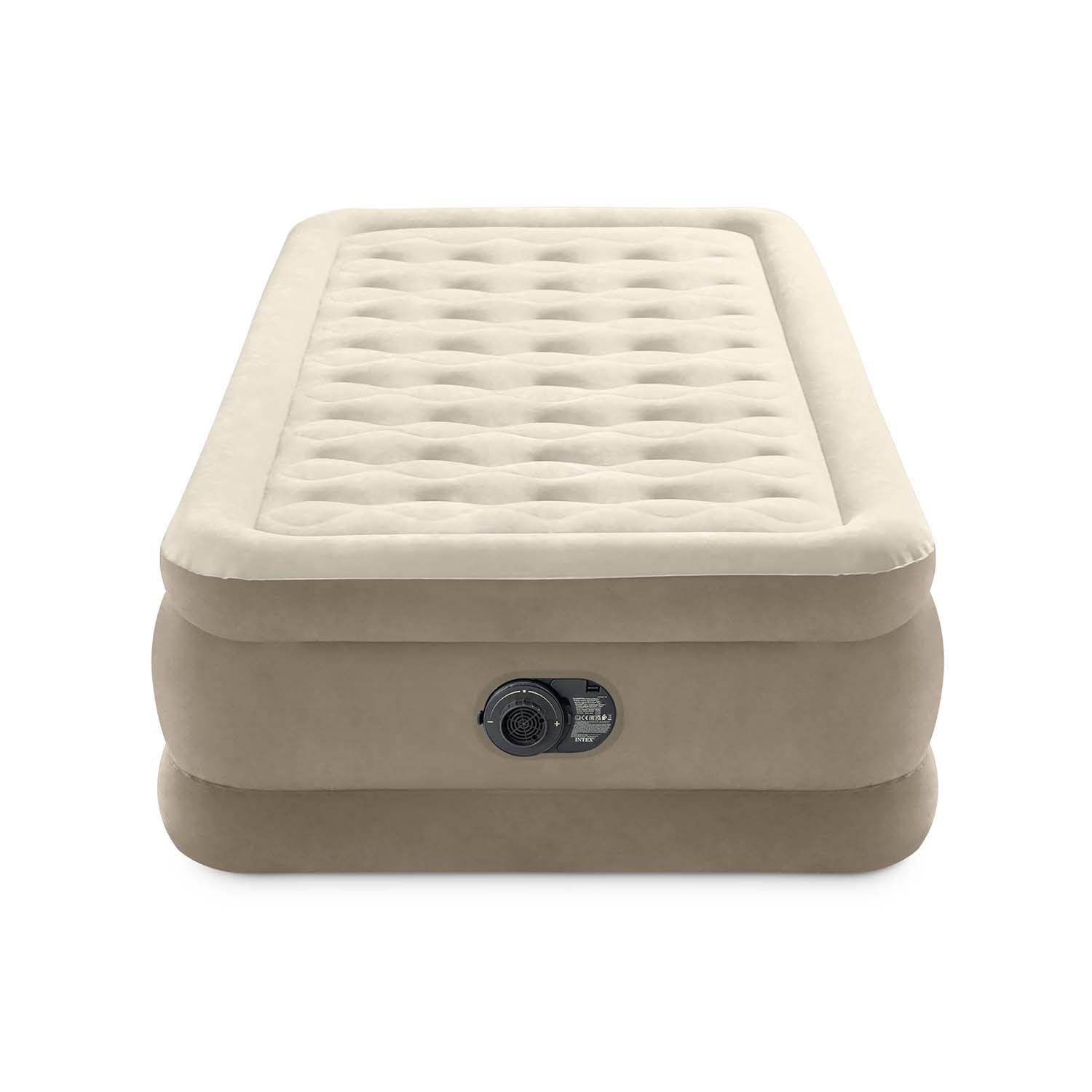 Pripučiamas čiužinys 191x99x46 cm su integruota elektrine pompa INTEX 64426ND