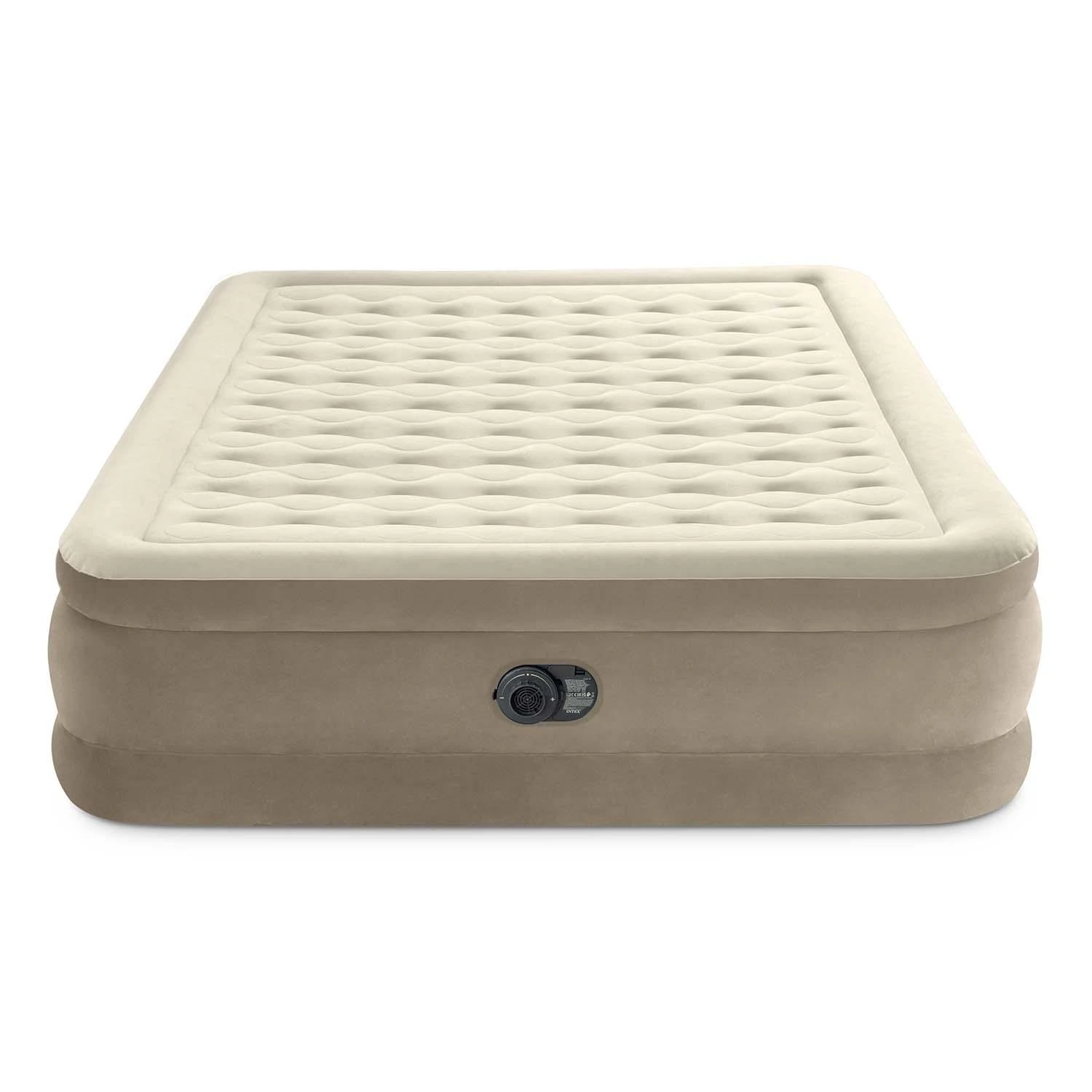 INTEX Pripučiamas čiužinys-lova Ultra Plush Queen su pompa,152x203x46cm