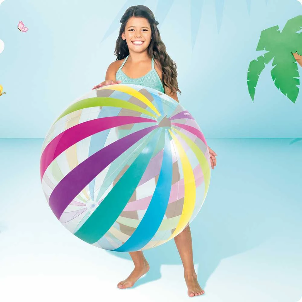 Pripučiamas paplūdimio kamuolys didelis Jumbo 107cm INTEX 59065