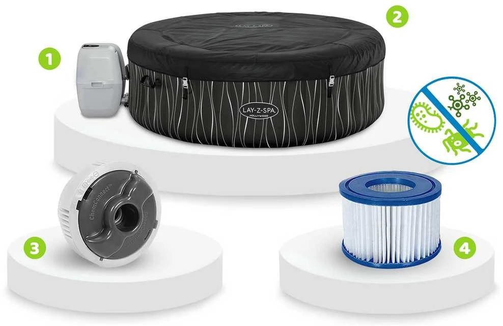 "Lay-Z-Spa" Holivudo sūkurinė vonia BESTWAY