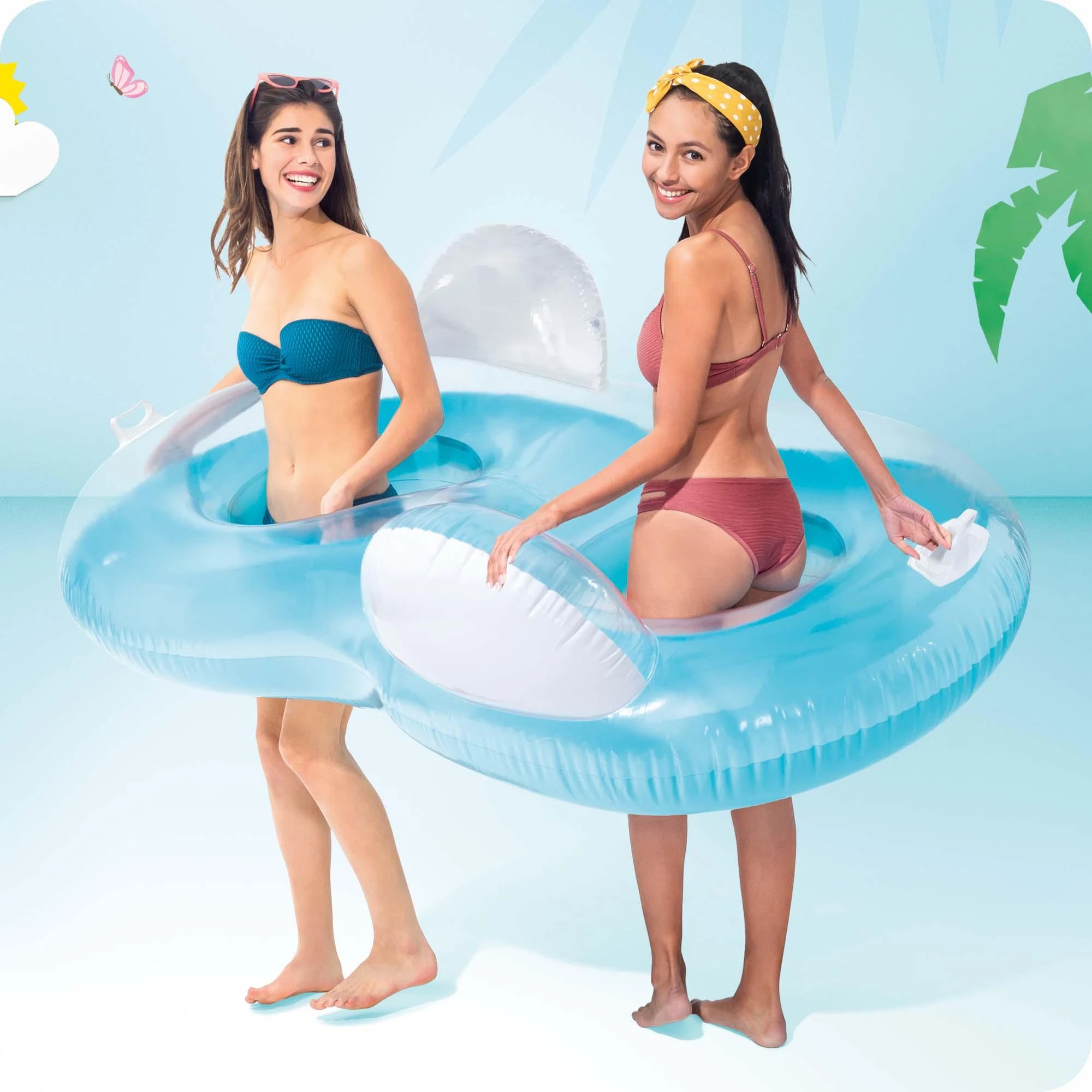 Intex dvivietė plaukiojanti kėdė 198 x 117 cm, modelis 56800