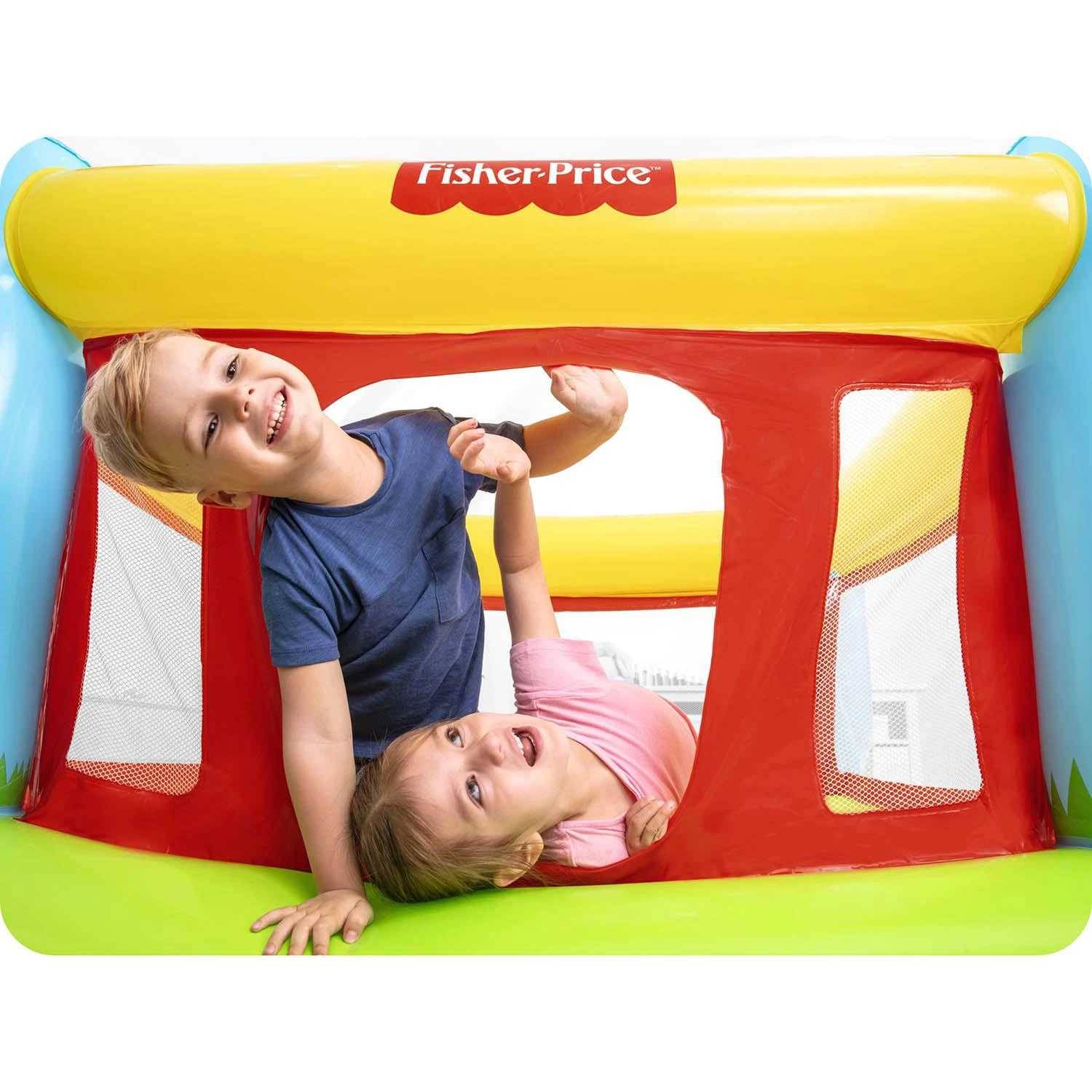BESTWAY Fisher-Price pripučiamas batutas, 1.75m x 1.73m x 1.35m, 93553