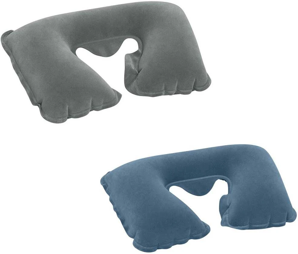 Flokuotų raguolių kelioninė pagalvė 2 spalvos 46 x 28 cm Bestway 67006 pilka