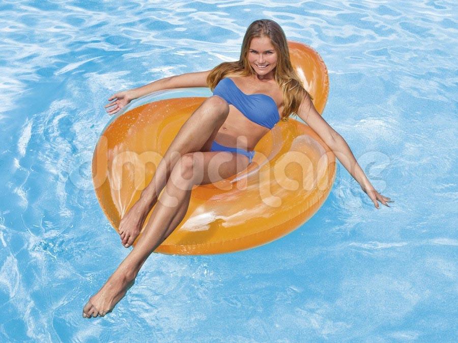 INTEX 58889 daugiafunkcis mėlynas fotelis 137 x 122 cm